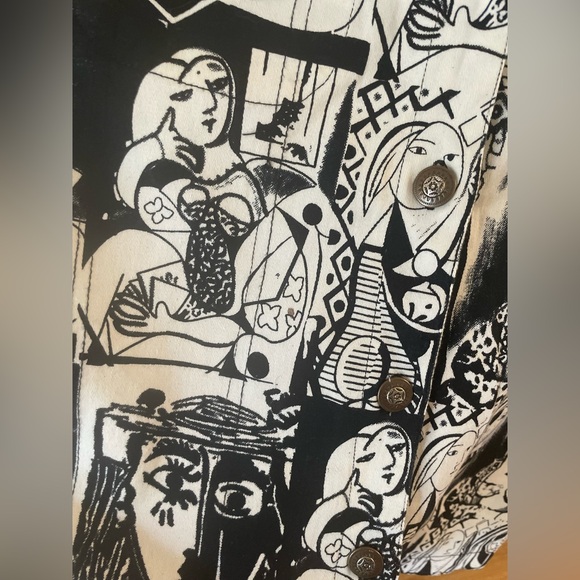 Vintage Picasso Cubism Abstract Art Jacket Size XL - Picture 13 of 13